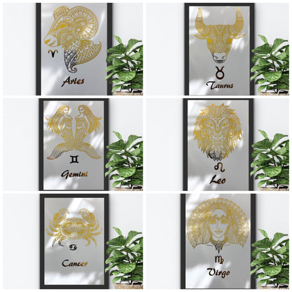 Virgo Star Sign Foil Print Billies Inks ScentiMelti Wax Melts