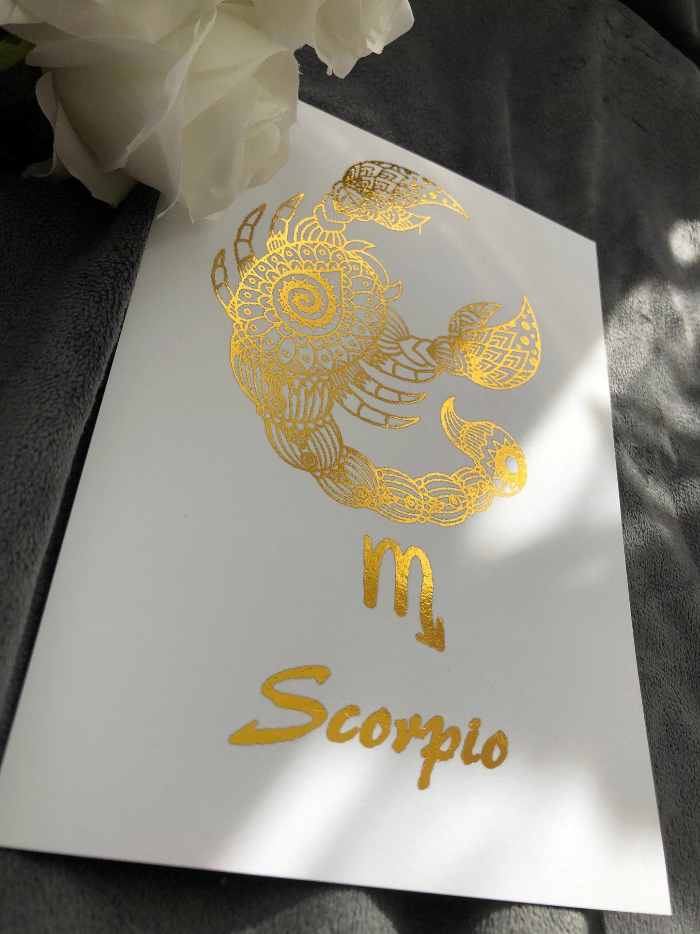 Scorpio Star Sign Foil Print Billies Inks ScentiMelti Wax Melts