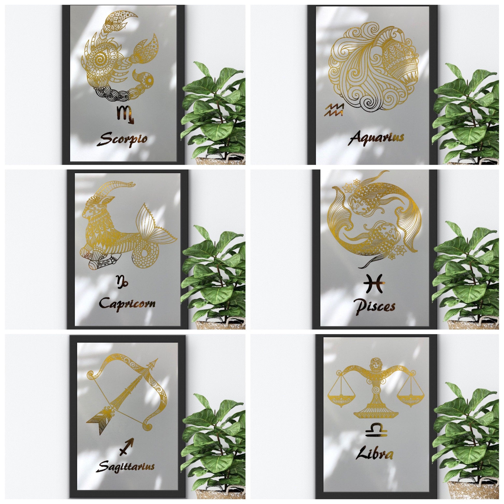 Scorpio Star Sign Foil Print Billies Inks ScentiMelti Wax Melts