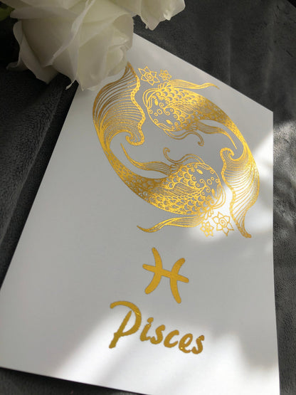 Pisces Star Sign Foil Print Billies Inks ScentiMelti Wax Melts