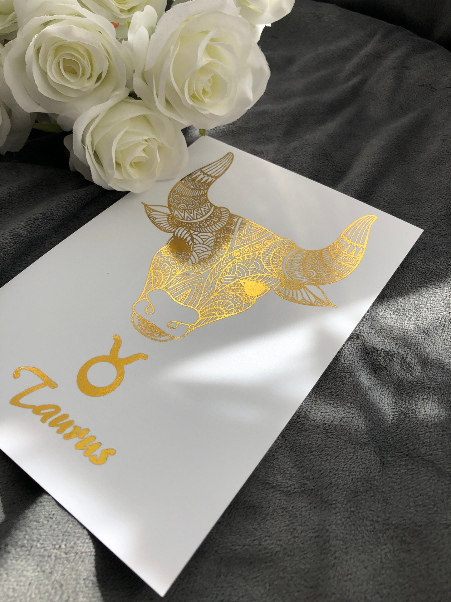 Taurus Star Sign Foil Print Billies Inks ScentiMelti Wax Melts