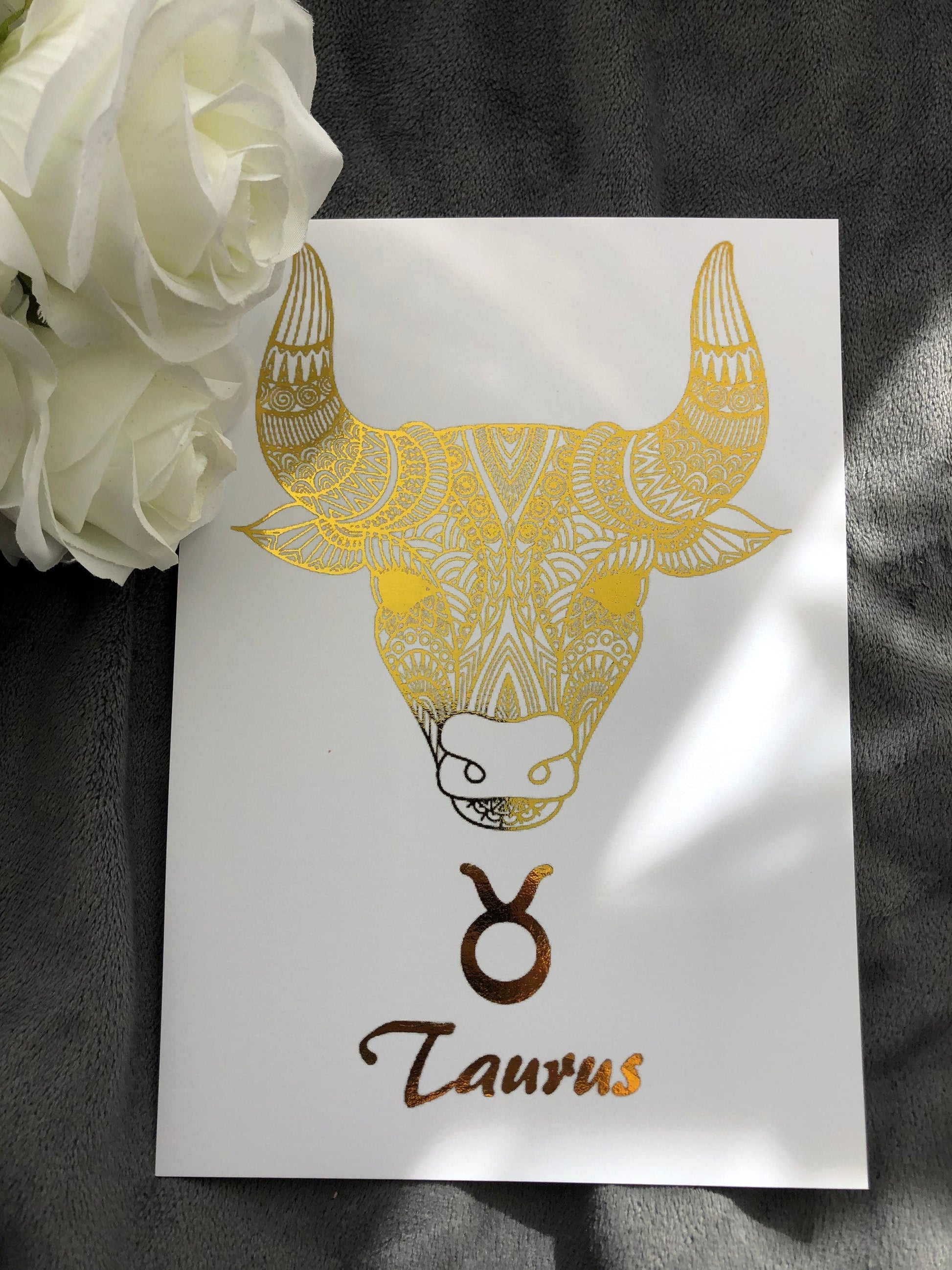 Taurus Star Sign Foil Print Billies Inks ScentiMelti Wax Melts