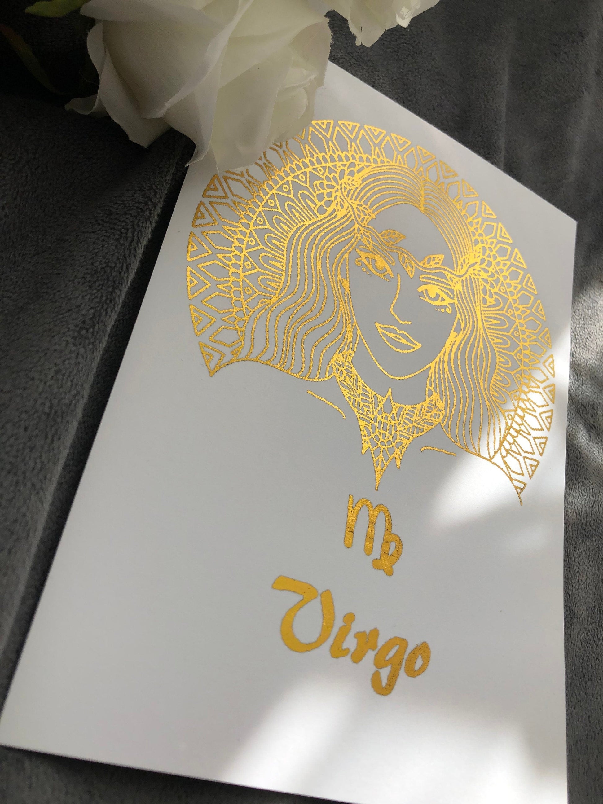 Virgo Star Sign Foil Print Billies Inks ScentiMelti Wax Melts