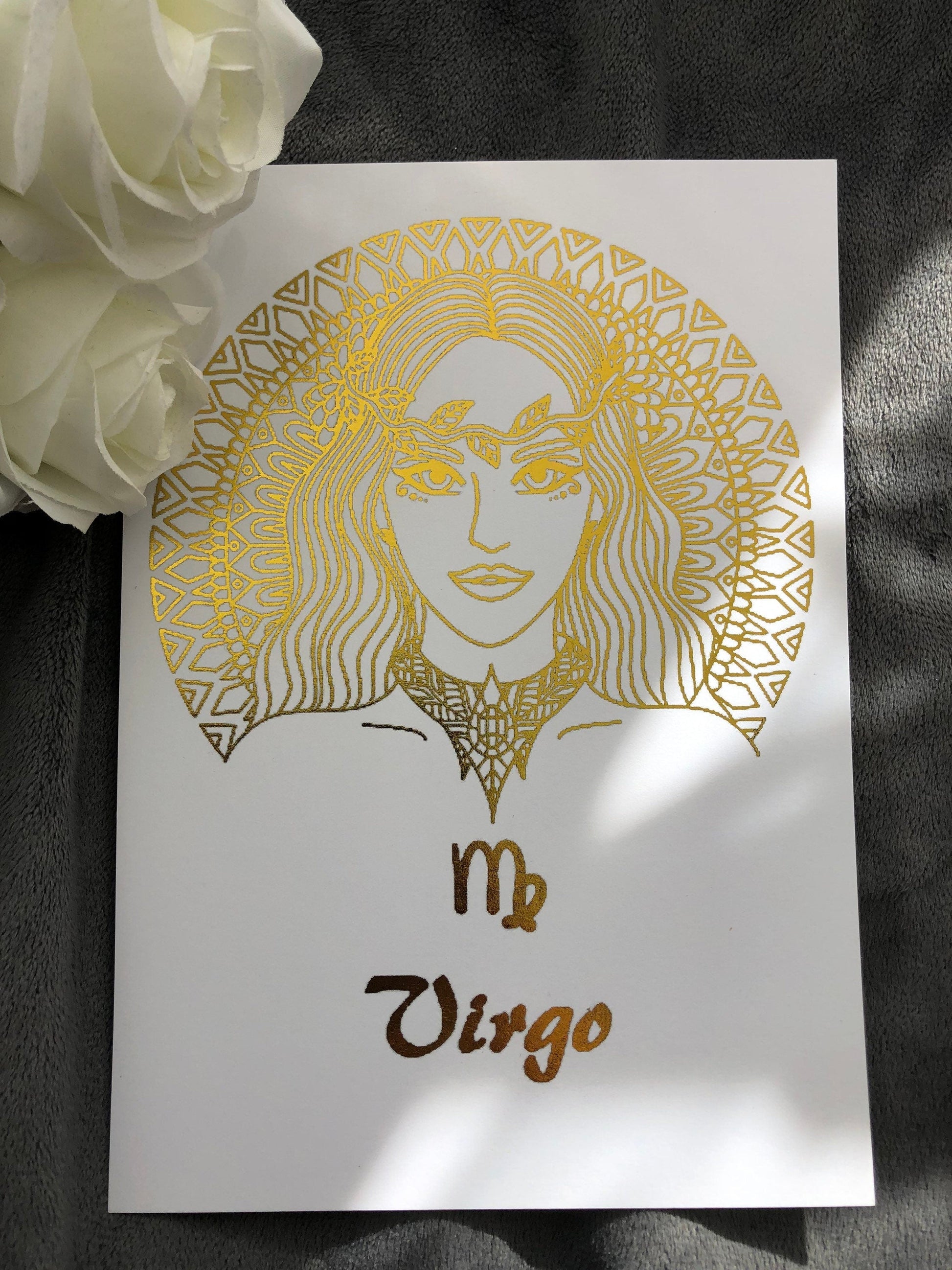 Virgo Star Sign Foil Print Billies Inks ScentiMelti Wax Melts