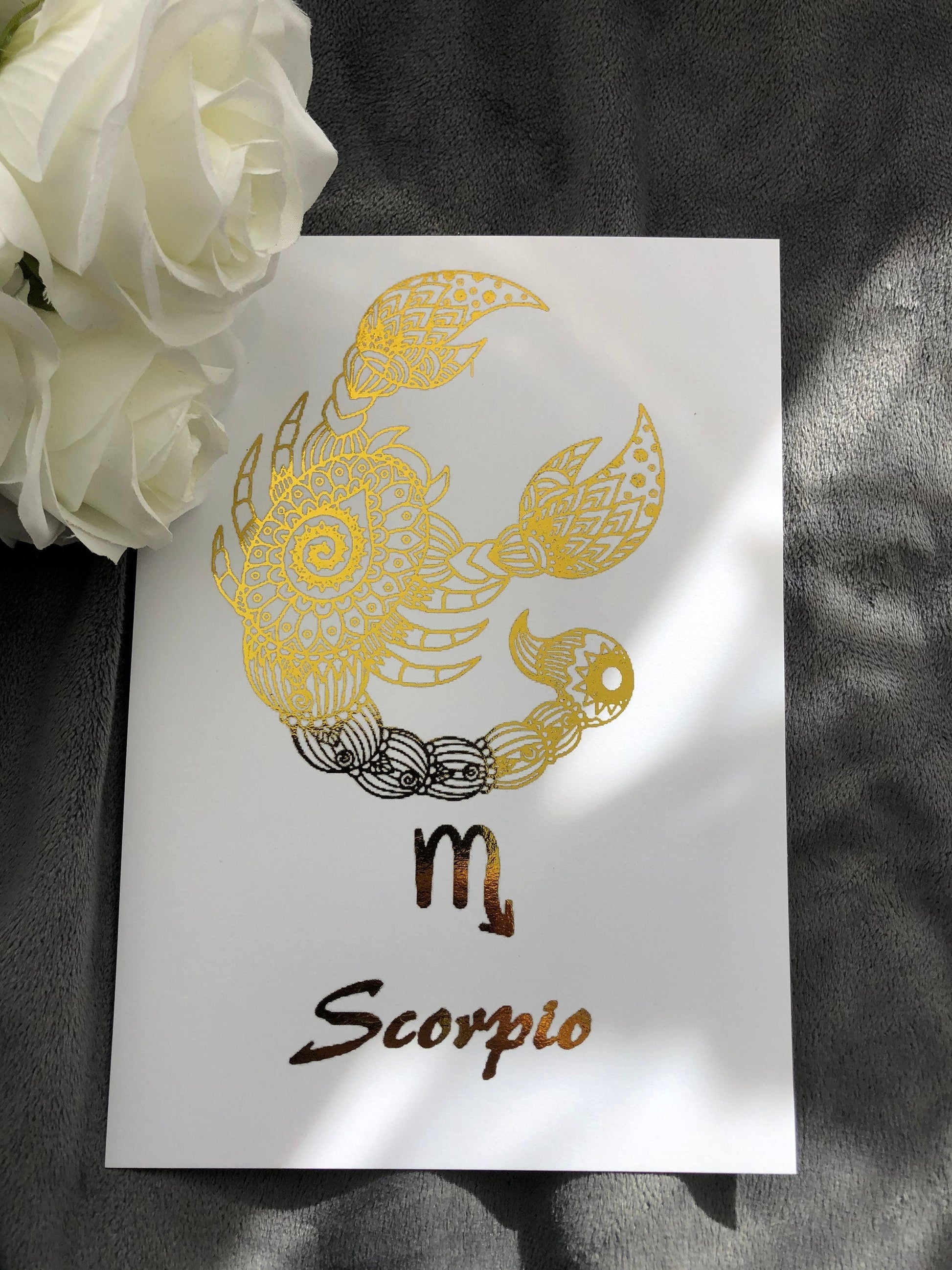 Scorpio Star Sign Foil Print Billies Inks ScentiMelti Wax Melts