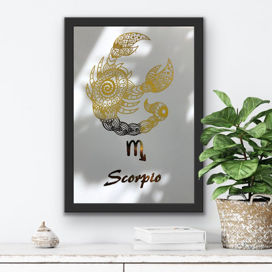 Scorpio Star Sign Foil Print Billies Inks ScentiMelti Wax Melts