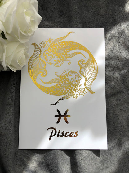 Pisces Star Sign Foil Print Billies Inks ScentiMelti Wax Melts