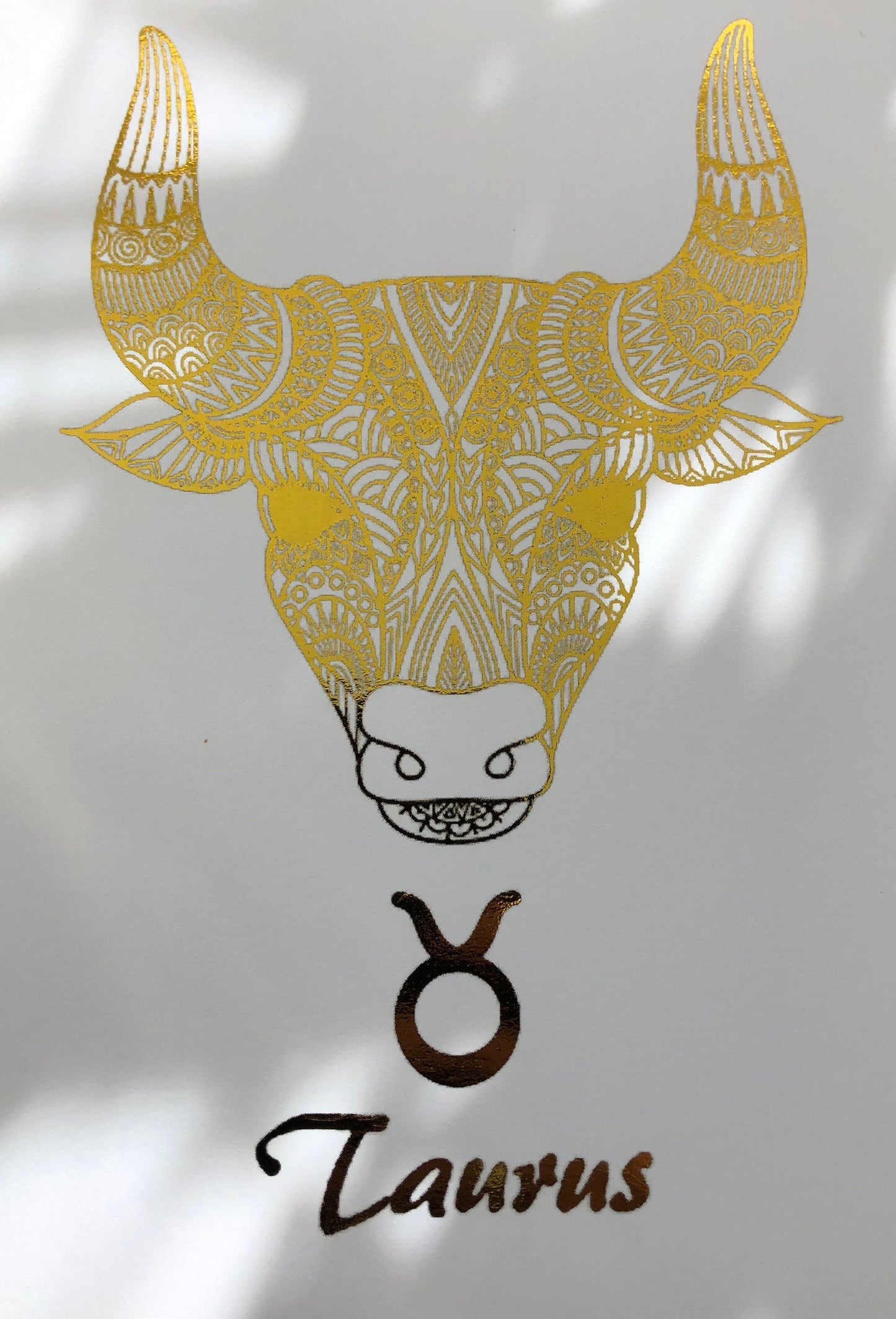 Taurus Star Sign Foil Print Billies Inks ScentiMelti Wax Melts