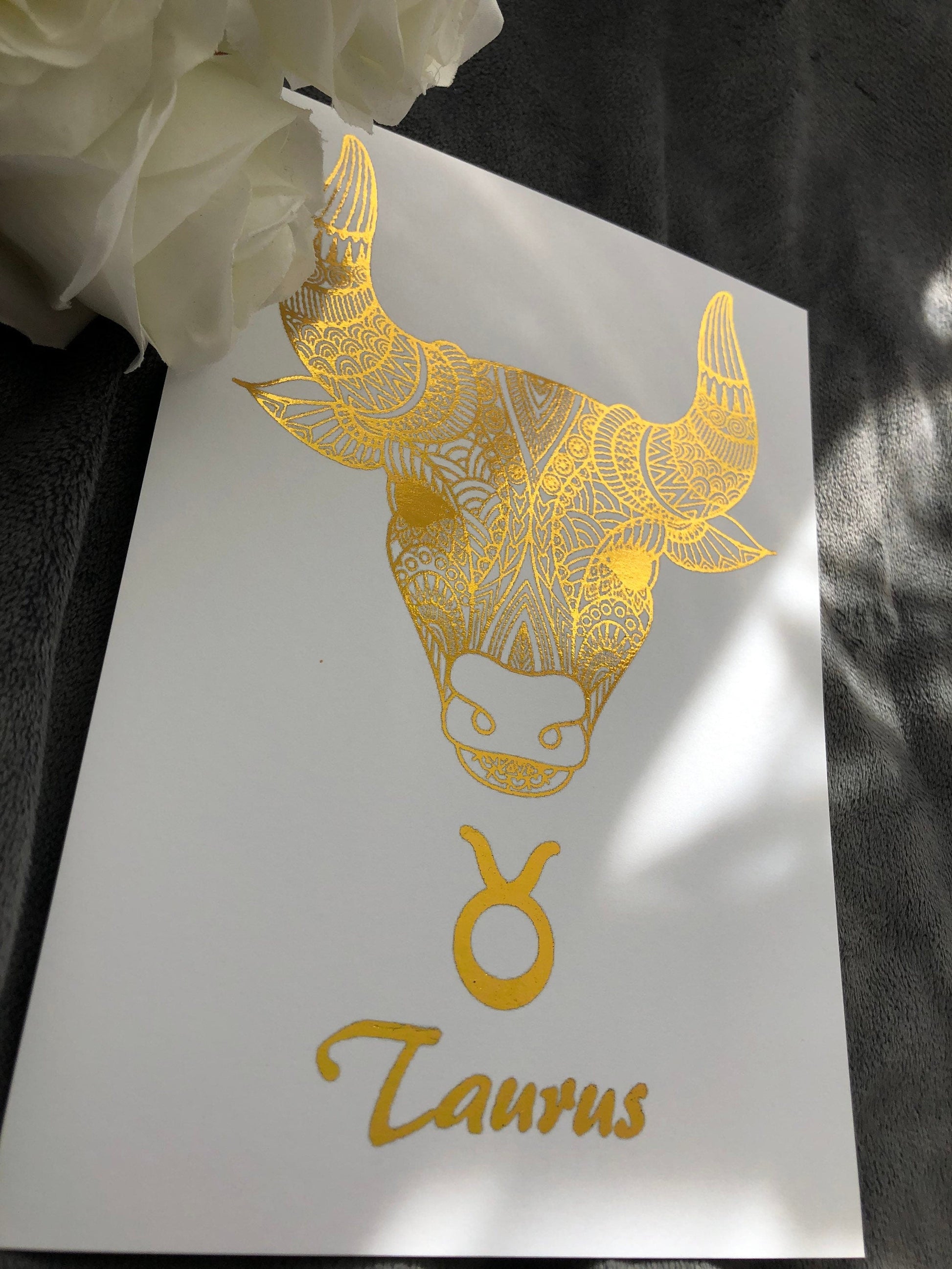 Taurus Star Sign Foil Print Billies Inks ScentiMelti Wax Melts