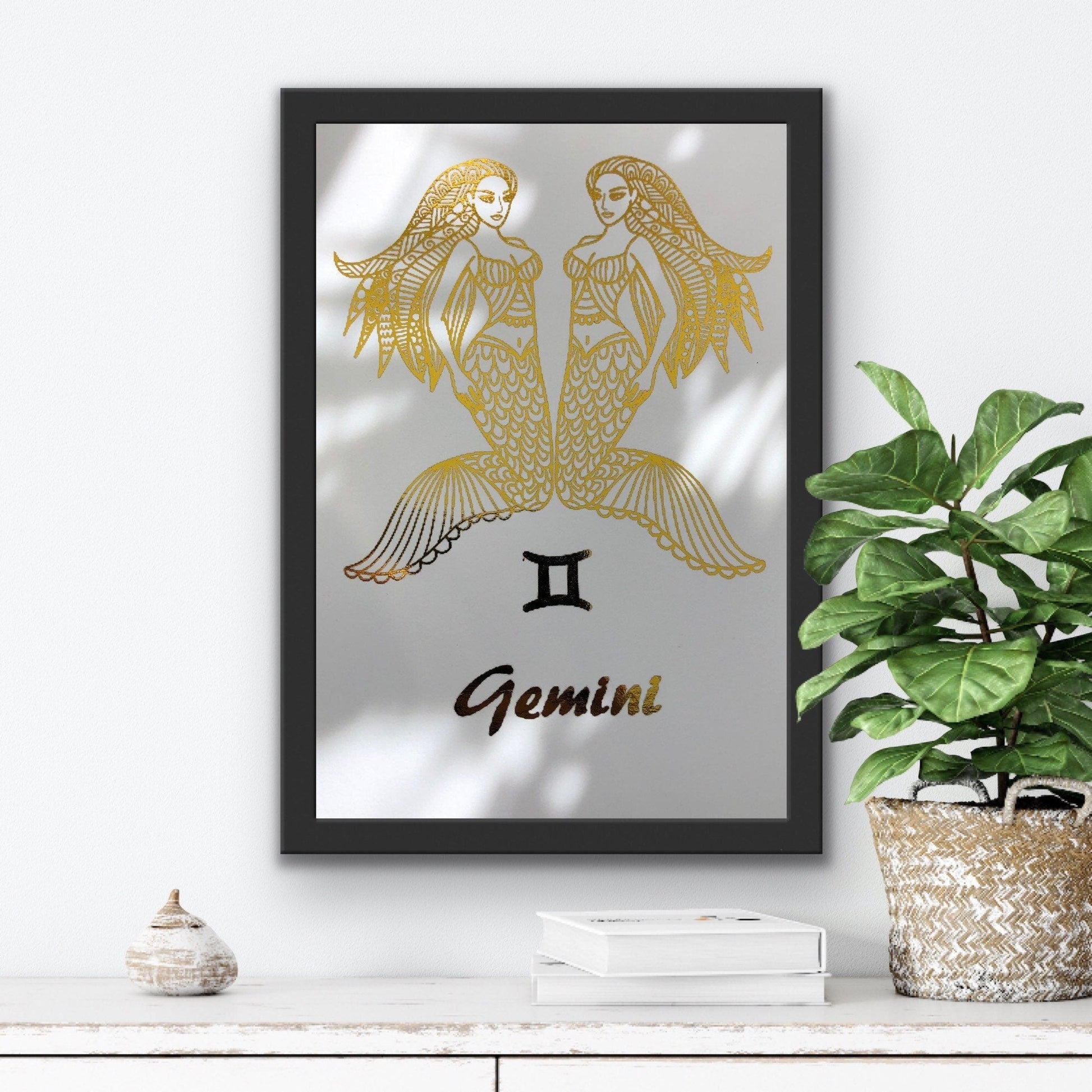 Gemini Star Sign Foil Print Billies Inks ScentiMelti Wax Melts