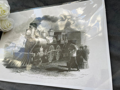 Train Locomotive Print Billies Inks ScentiMelti Wax Melts