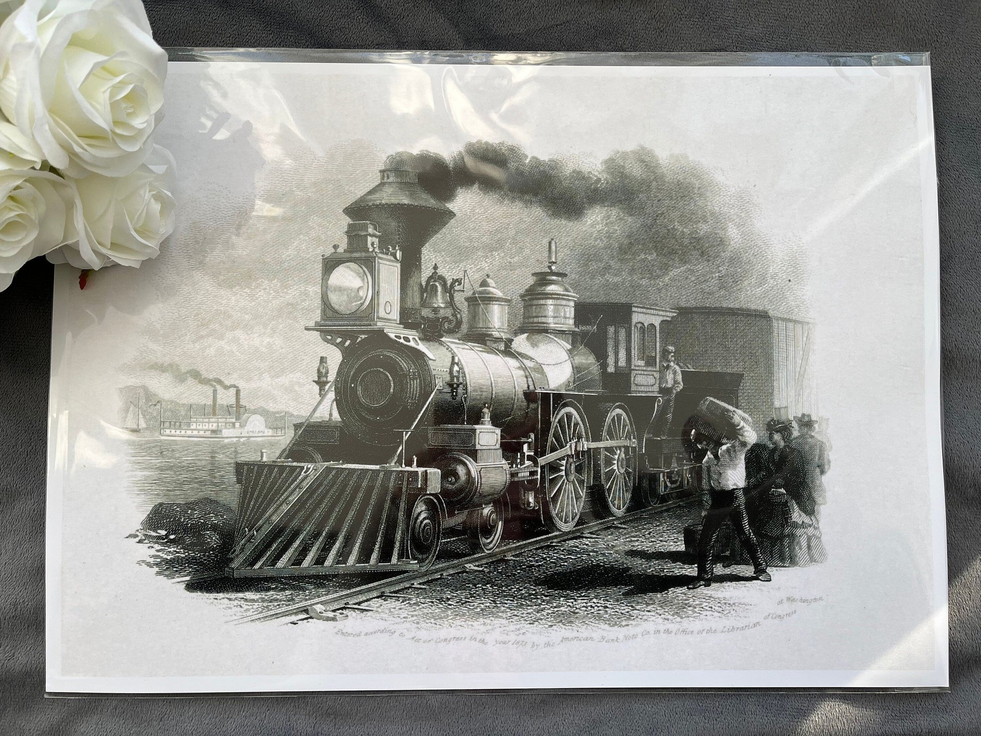 Train Locomotive Print Billies Inks ScentiMelti Wax Melts