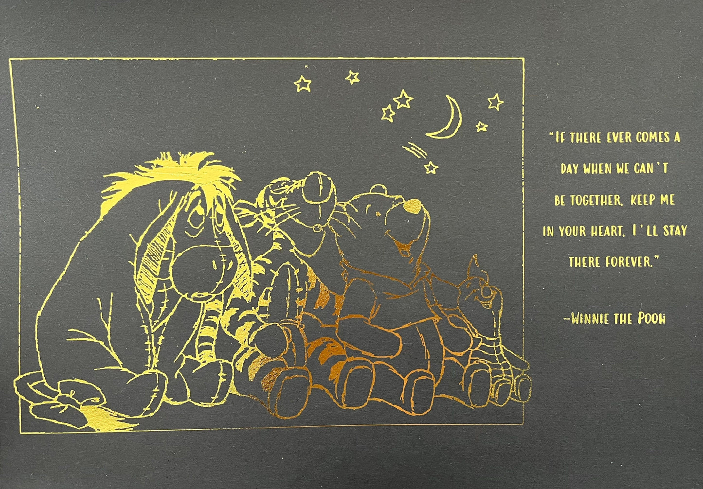 Winnie The Pooh Quote Foil Print Billies Inks ScentiMelti Wax Melts