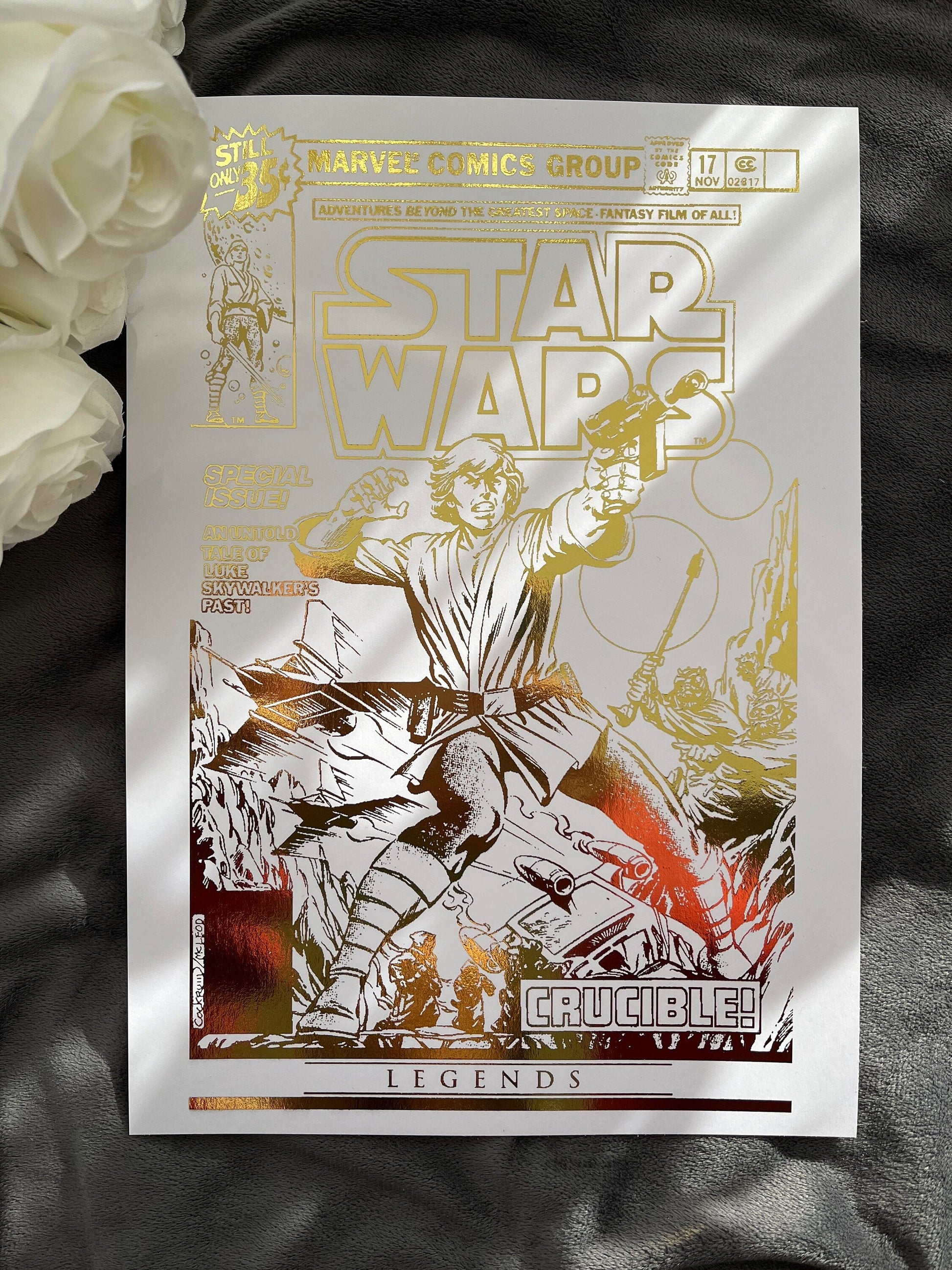 Star Wars Comic Cover Foil Print Billies Inks ScentiMelti Wax Melts