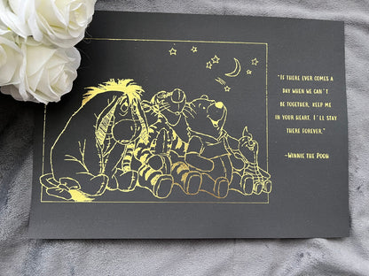 Winnie The Pooh Quote Foil Print Billies Inks ScentiMelti Wax Melts