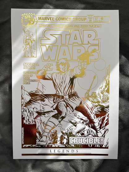 Star Wars Comic Cover Foil Print Billies Inks ScentiMelti Wax Melts