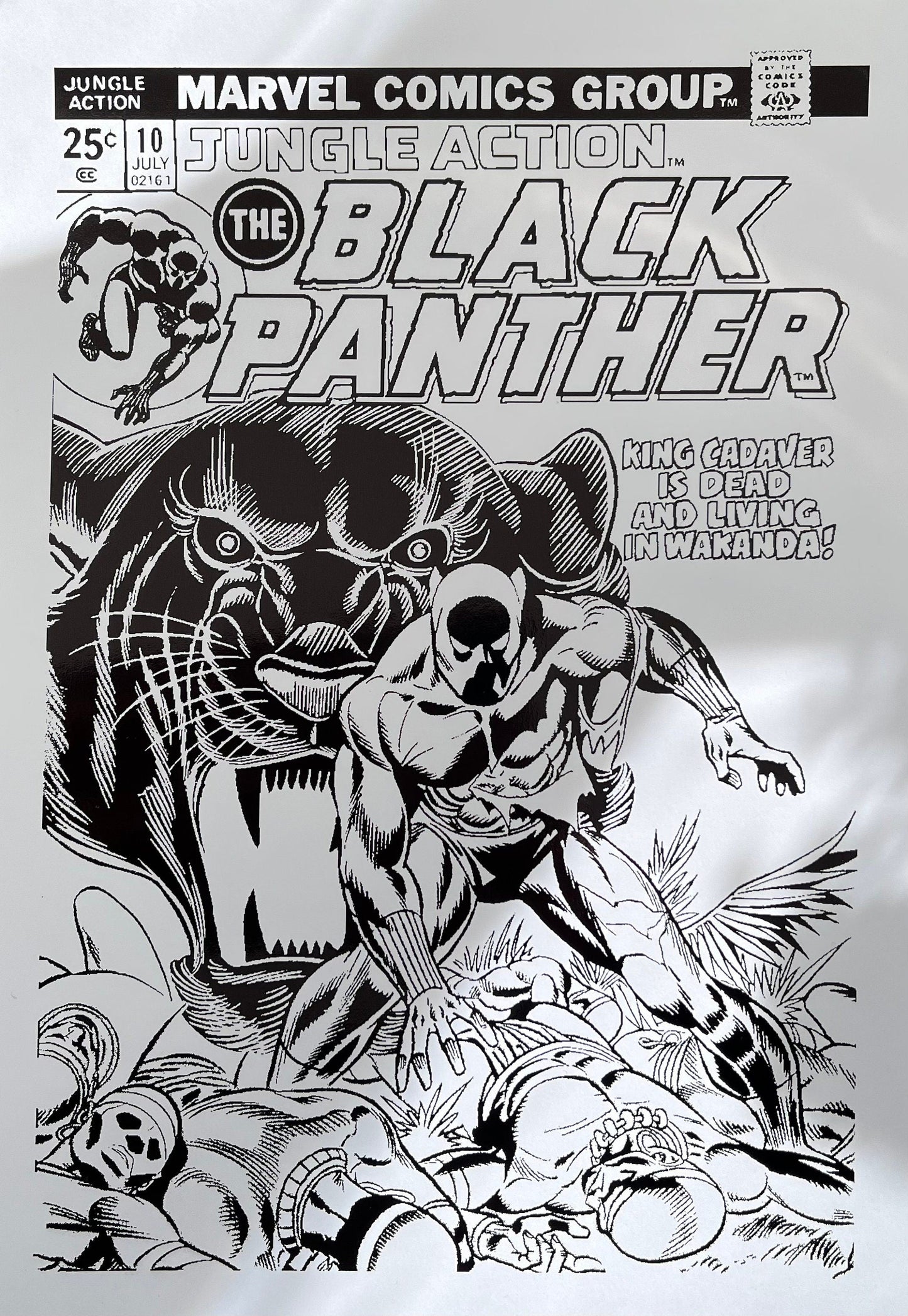 Set of 2 Black Panther Comic Cover & Comic Strip Foil Print Billies Inks ScentiMelti Wax Melts