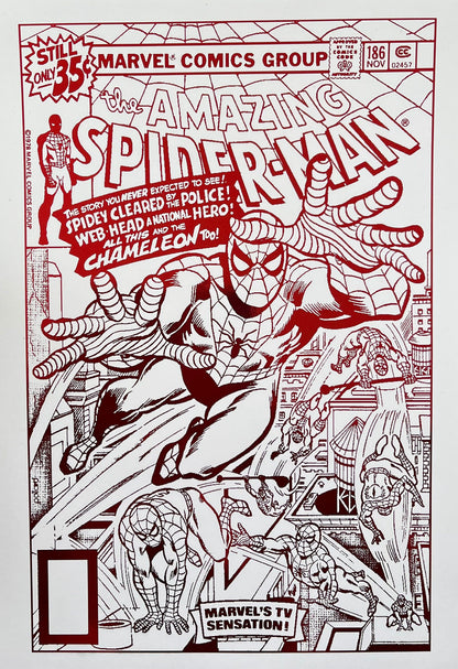 Spider Man 186 Comic Cover Foil Print Billies Inks ScentiMelti Wax Melts