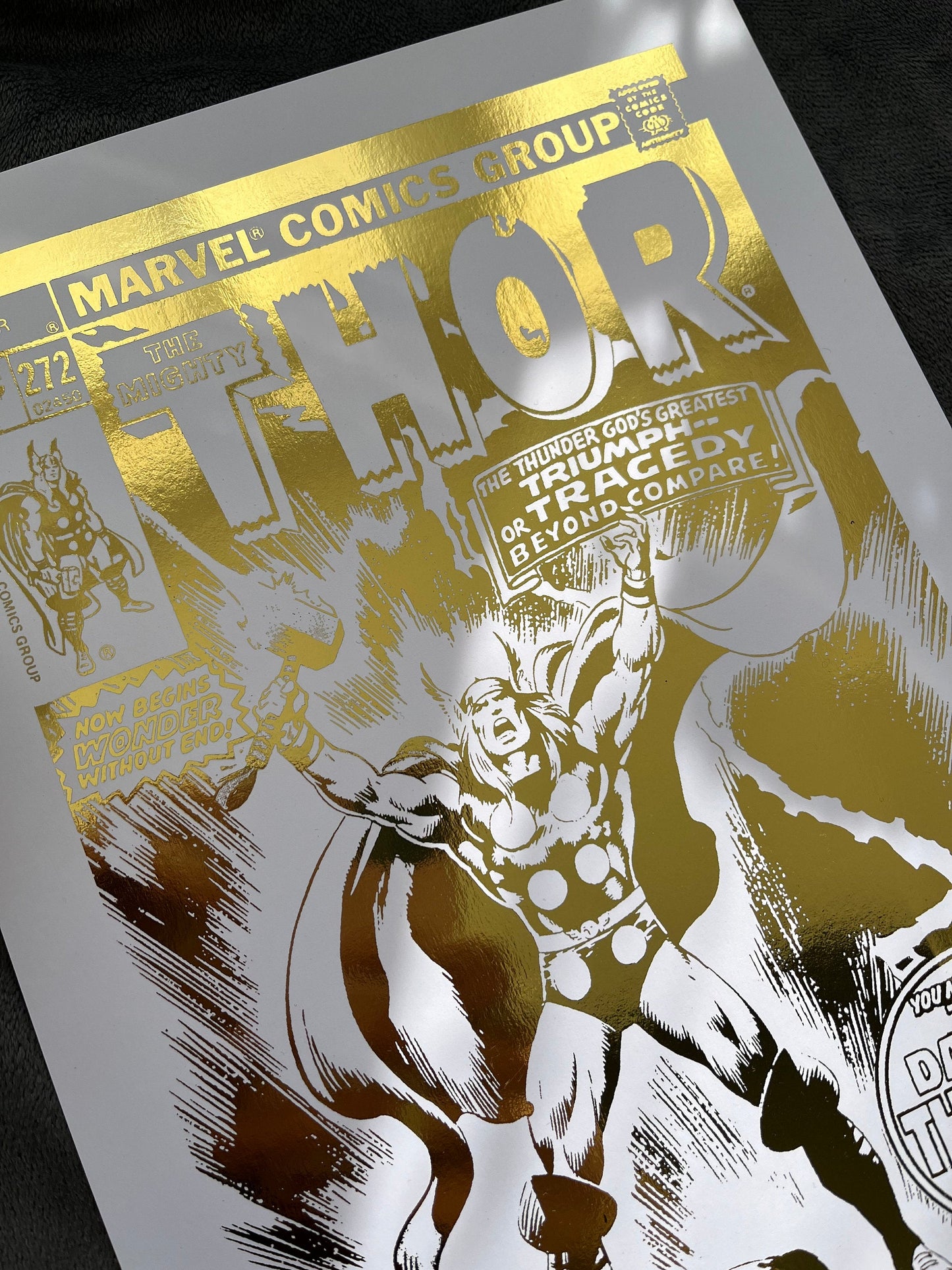 Thor Comic Cover Foil Print Billies Inks ScentiMelti Wax Melts