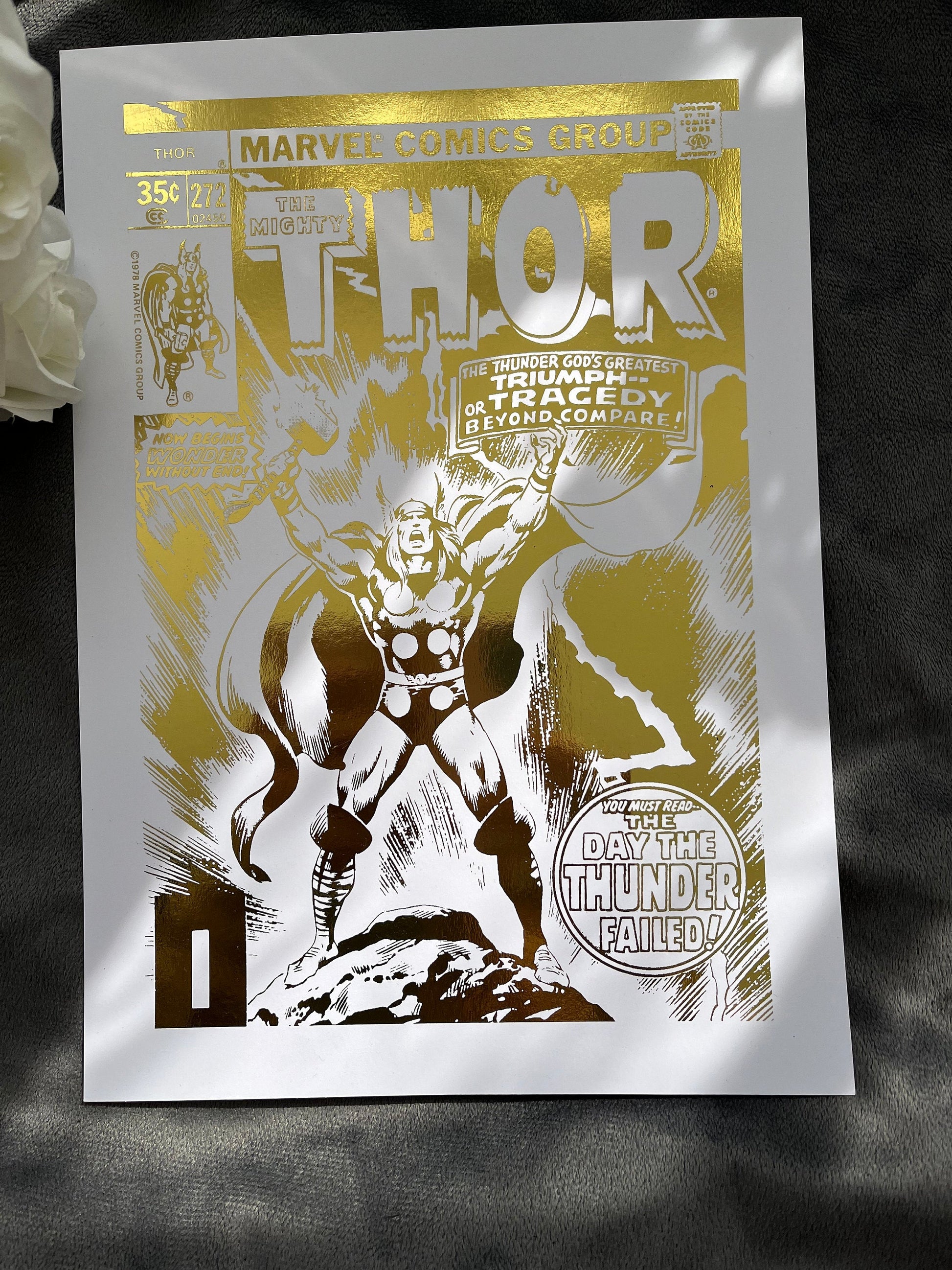 Thor Comic Cover Foil Print Billies Inks ScentiMelti Wax Melts