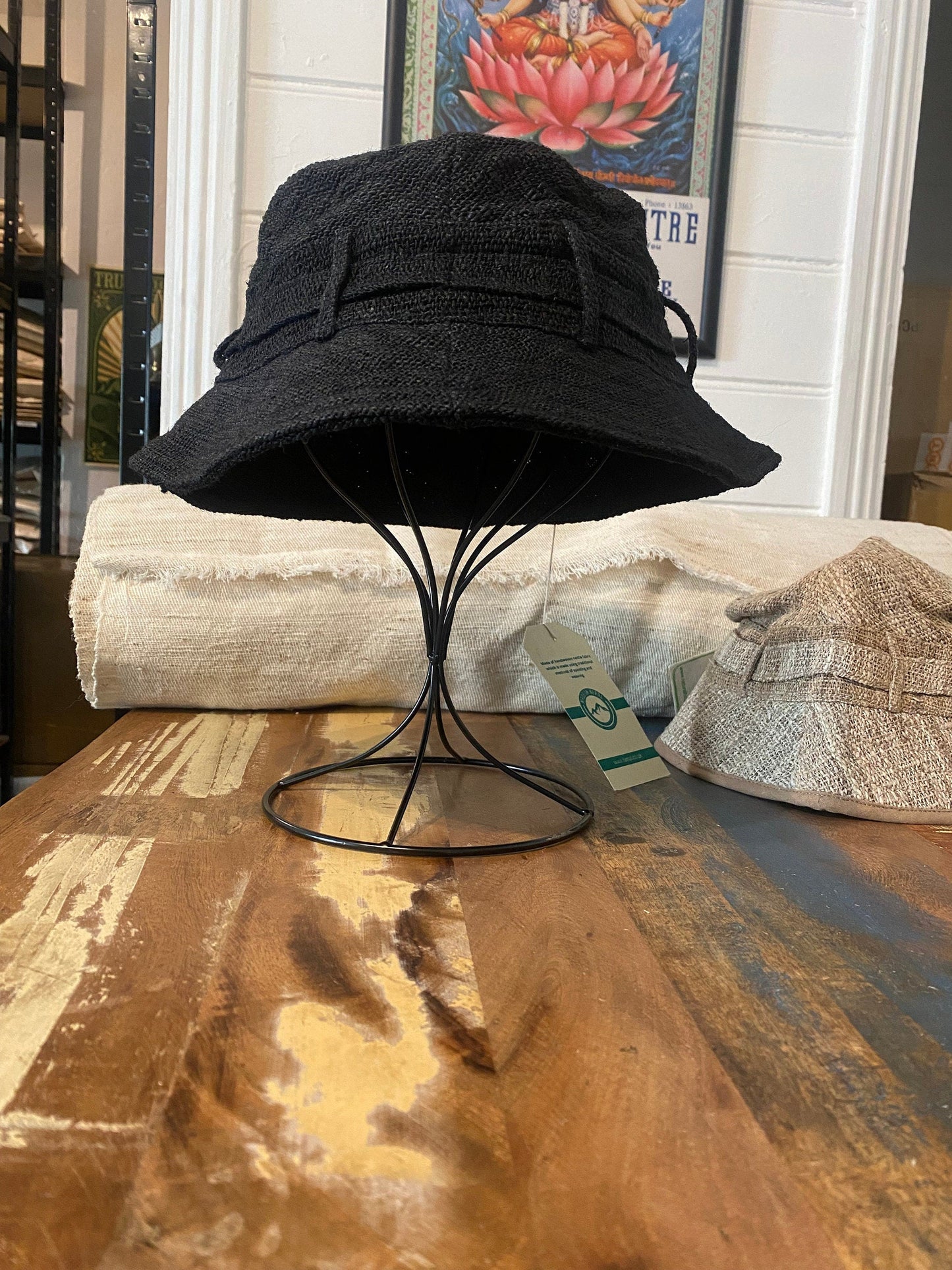 Wild Nettle Black Bucket Hat - Unisex - Summer hat - ScentiMelti Home Fragrance, Beauty & Gifts UK