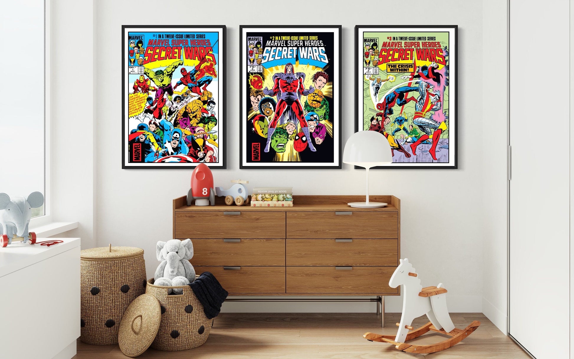 Set of 3 Secret Wars Comic Covers, Edition 1, 2 & 3 Billies Inks ScentiMelti Wax Melts