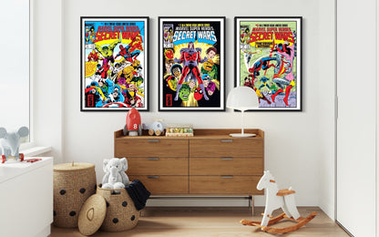 Set of 3 Secret Wars Comic Covers, Edition 1, 2 & 3 Billies Inks ScentiMelti Wax Melts