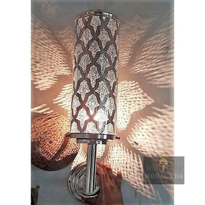 Moroccan Sconce - Hanging Wall Light - Boho Lighting - Modern Lighting - Art Deco Light - Metal Wall Lamp - Brass Wall Light Moulouda Home ScentiMelti Wax Melts