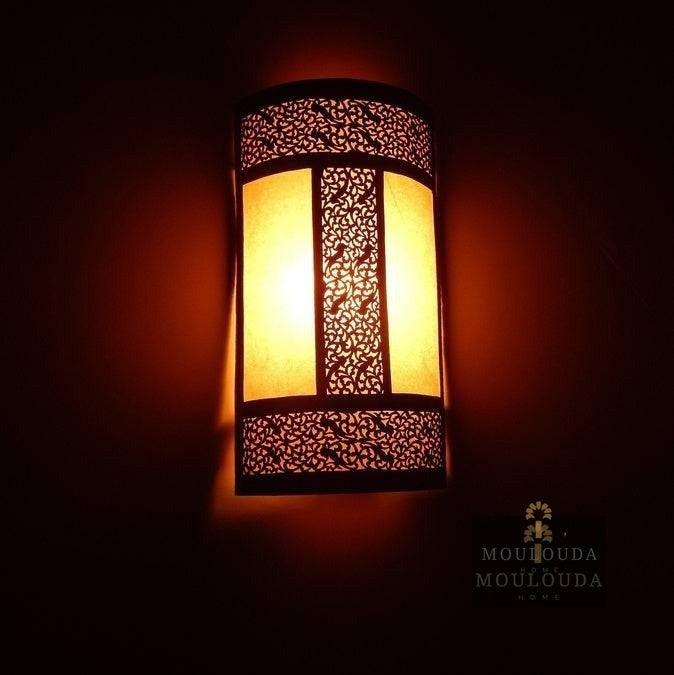 Moroccan Sconce, Wall Lamp - Hanging Wall Light - Boho Lighting - Modern Lighting - Art Deco Lamp - Metal Wall Lamp - Brass Wall Light Moulouda Home ScentiMelti Wax Melts