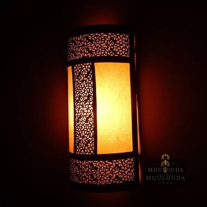 Moroccan Sconce, Wall Lamp - Hanging Wall Light - Boho Lighting - Modern Lighting - Art Deco Lamp - Metal Wall Lamp - Brass Wall Light Moulouda Home ScentiMelti Wax Melts