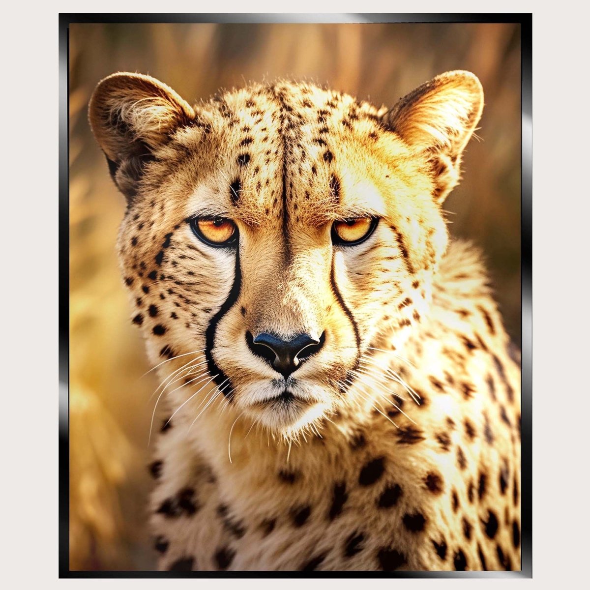 Illuminated Wall Art - African Cheetah - ScentiMelti Home Fragrance, Beauty & Gifts UK