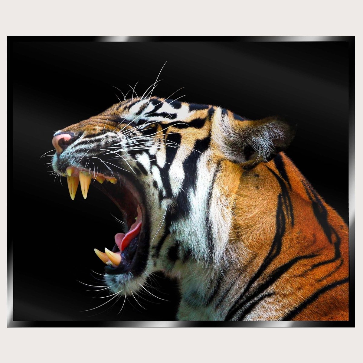 Illuminated Wall Art - Angry Tiger - ScentiMelti Home Fragrance, Beauty & Gifts UK