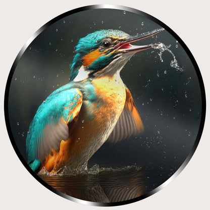 Illuminated Wall Art - Beautiful Kingfisher - ScentiMelti Home Fragrance, Beauty & Gifts UK