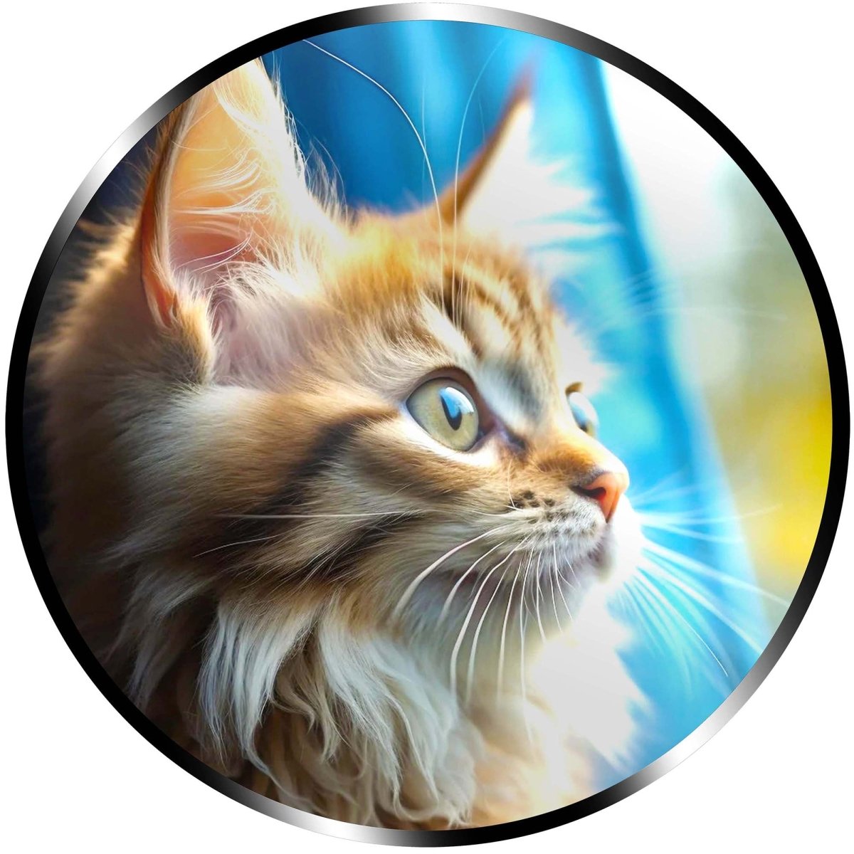 Illuminated Wall Art - Cat at Window - ScentiMelti Home Fragrance, Beauty & Gifts UK