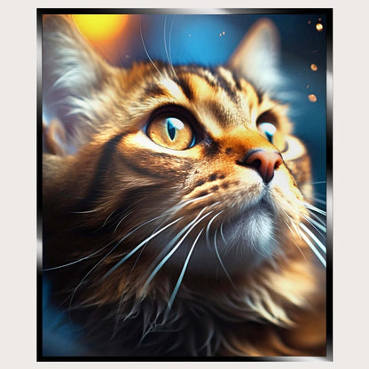 Illuminated Wall Art - Cat face - ScentiMelti Home Fragrance, Beauty & Gifts UK