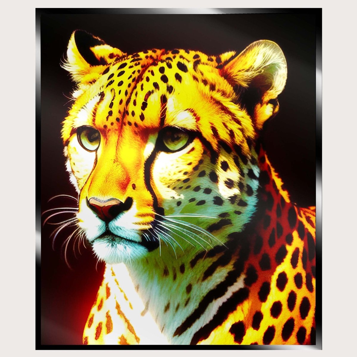 Illuminated Wall Art - Cheetah - ScentiMelti Home Fragrance, Beauty & Gifts UK