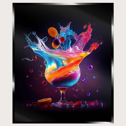 Illuminated Wall Art - Colourful Glass - ScentiMelti Home Fragrance, Beauty & Gifts UK