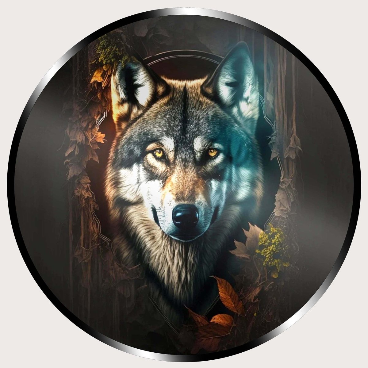 Illuminated Wall Art - Cool Wolf - ScentiMelti Home Fragrance, Beauty & Gifts UK