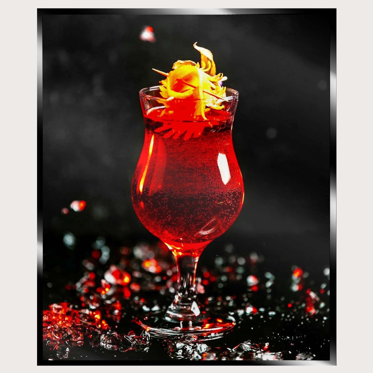 Illuminated Wall Art - Glass of Sangria - ScentiMelti Home Fragrance, Beauty & Gifts UK