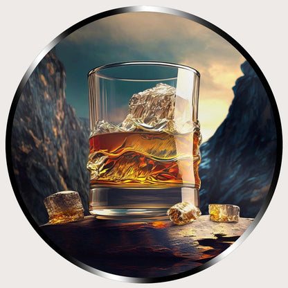 Illuminated Wall Art - Glass of Whiskey - ScentiMelti Home Fragrance, Beauty & Gifts UK