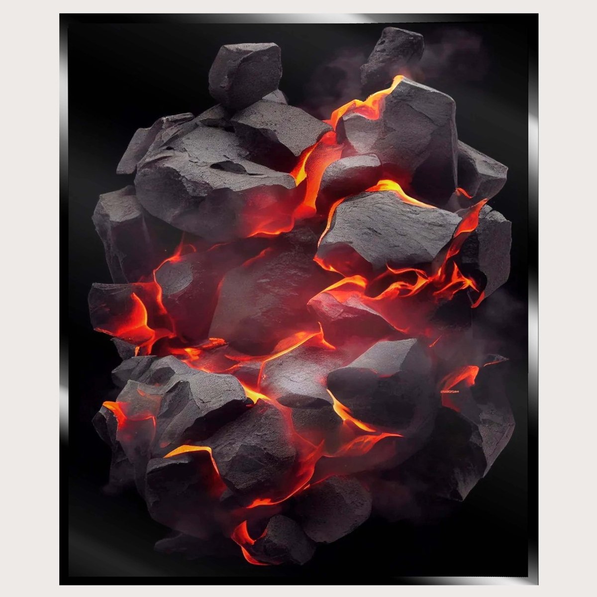 Illuminated Wall Art - Hot Burning Coals - ScentiMelti Home Fragrance, Beauty & Gifts UK