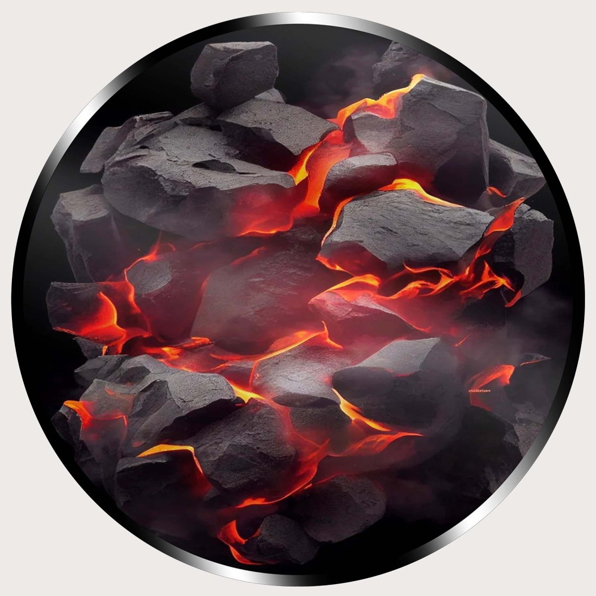 Illuminated Wall Art - Hot Burning Coals - ScentiMelti Home Fragrance, Beauty & Gifts UK