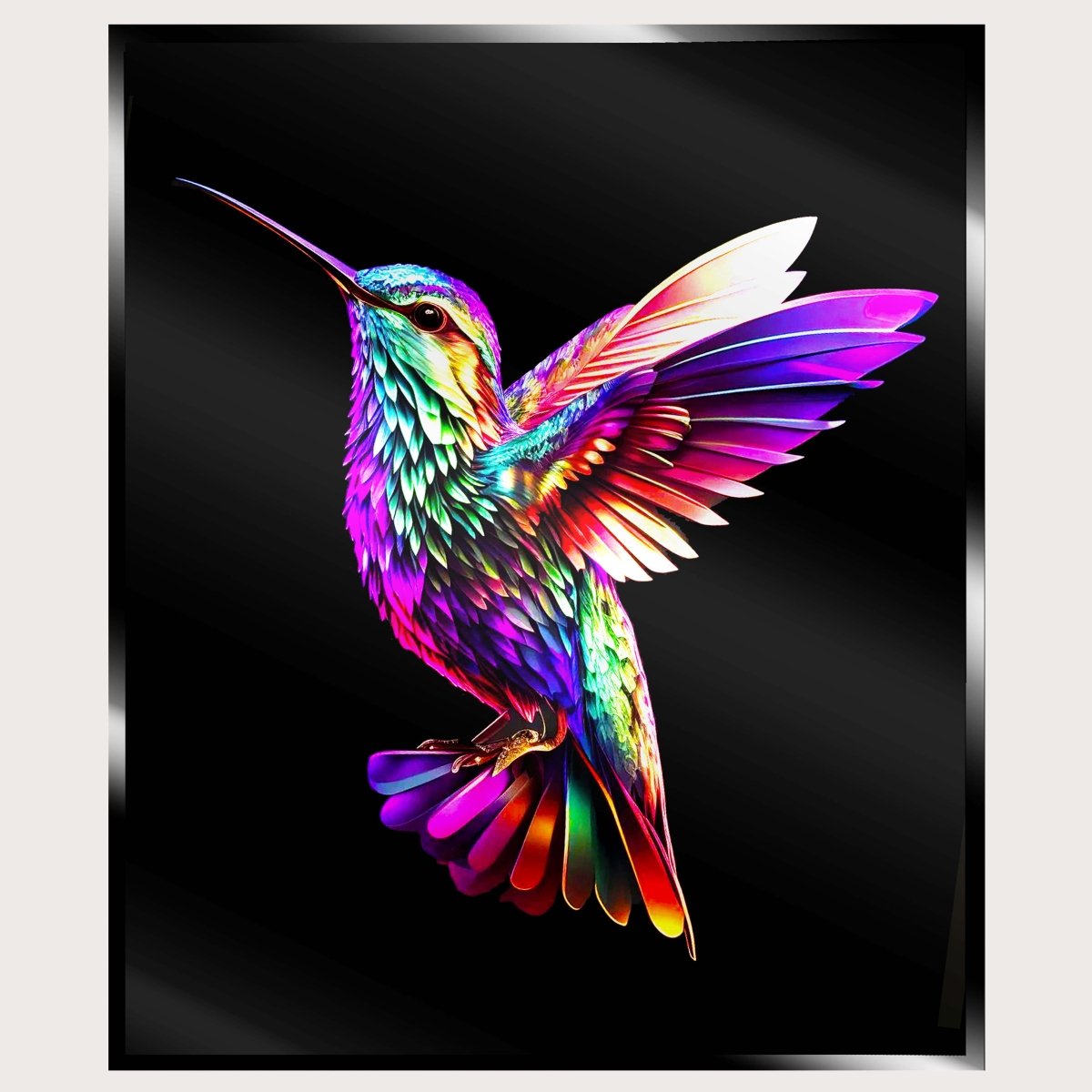 Illuminated Wall Art - Hummingbird - ScentiMelti Home Fragrance, Beauty & Gifts UK