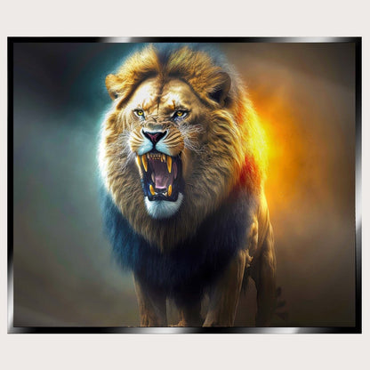 Illuminated Wall Art - Lion 2 - ScentiMelti Home Fragrance, Beauty & Gifts UK