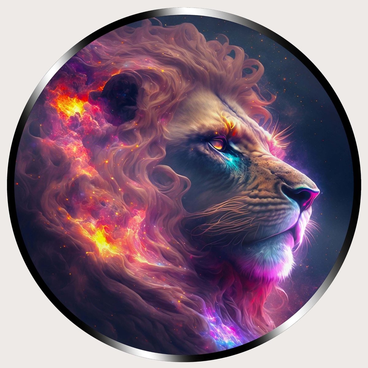 Illuminated Wall Art - Lion - ScentiMelti Home Fragrance, Beauty & Gifts UK