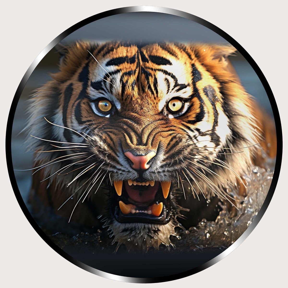 Illuminated Wall Art - Magestic Tiger - ScentiMelti Home Fragrance, Beauty & Gifts UK