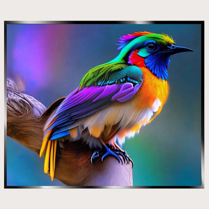 Illuminated Wall Art - Multicoloured Bird - ScentiMelti Home Fragrance, Beauty & Gifts UK