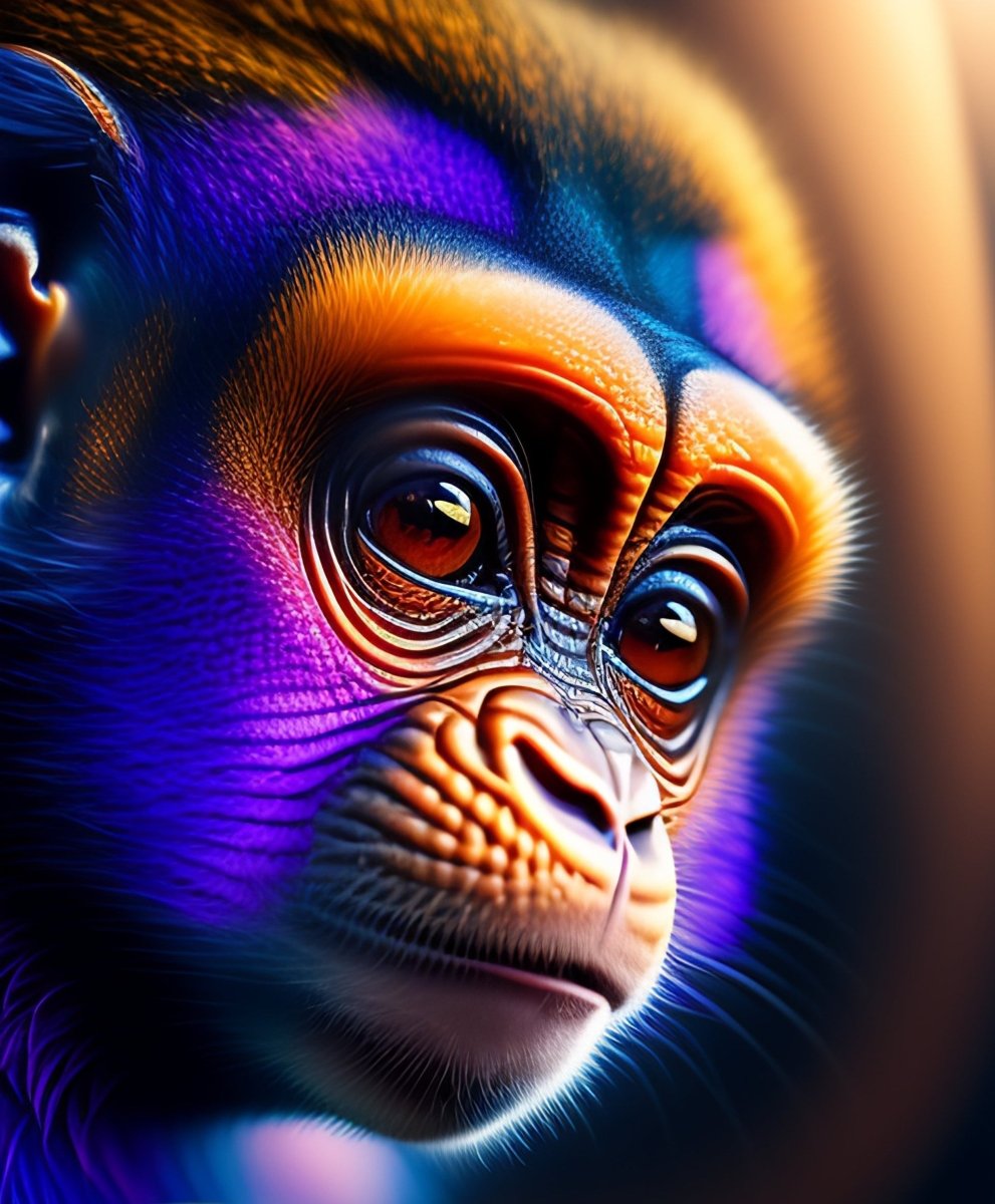 Illuminated Wall Art - Neon Monkey - ScentiMelti Home Fragrance, Beauty & Gifts UK