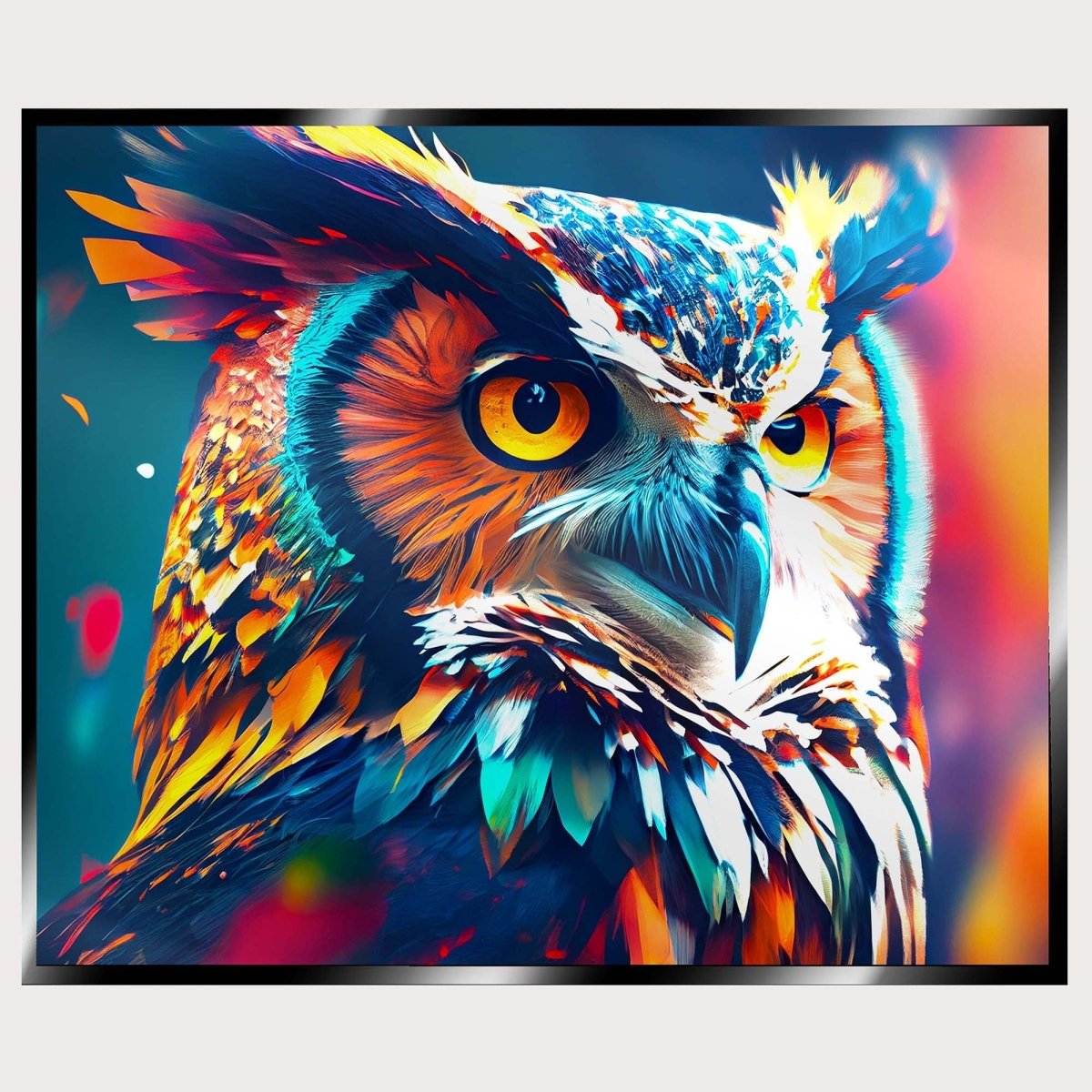 Illuminated Wall Art - Owl 3 - ScentiMelti Home Fragrance, Beauty & Gifts UK