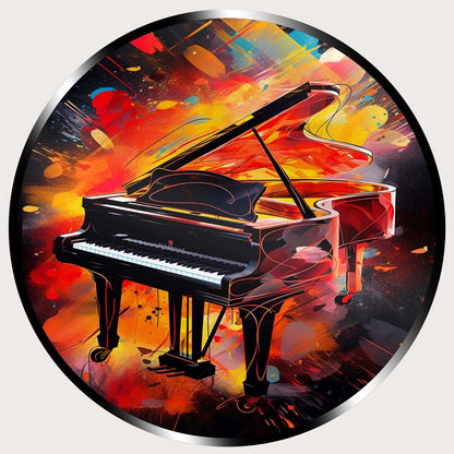 Illuminated Wall Art - Retro Piano - ScentiMelti Home Fragrance, Beauty & Gifts UK